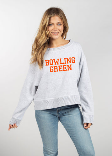 Chicka-D Ladies Cool Down Pullover Crew Heather Grey