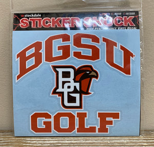 BGSU Golf Decal 6X6