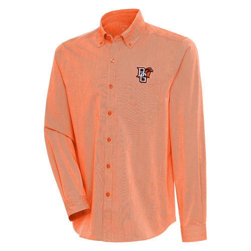 Antigua Compression Dress Shirt Orange/White