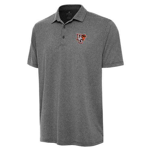 Antigua Black Heather Scheme Polo