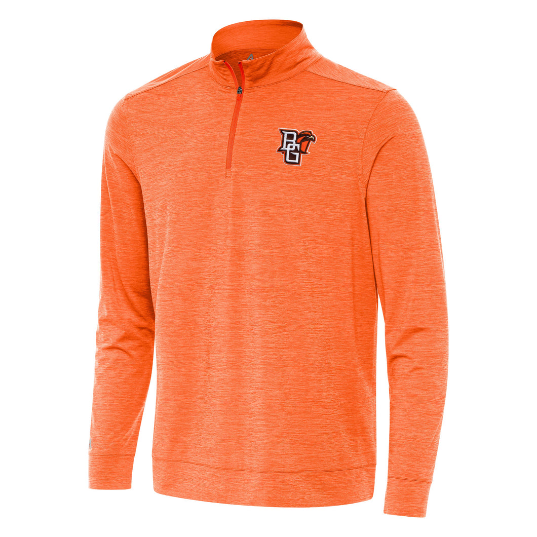 Antigua Men's Bright 1/4 Zip Orange