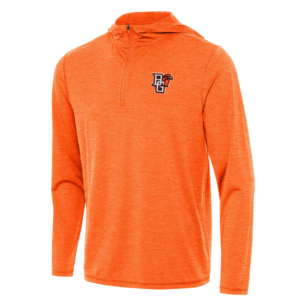 Antigua Orange Tidy 1/4 Zip Hoodie