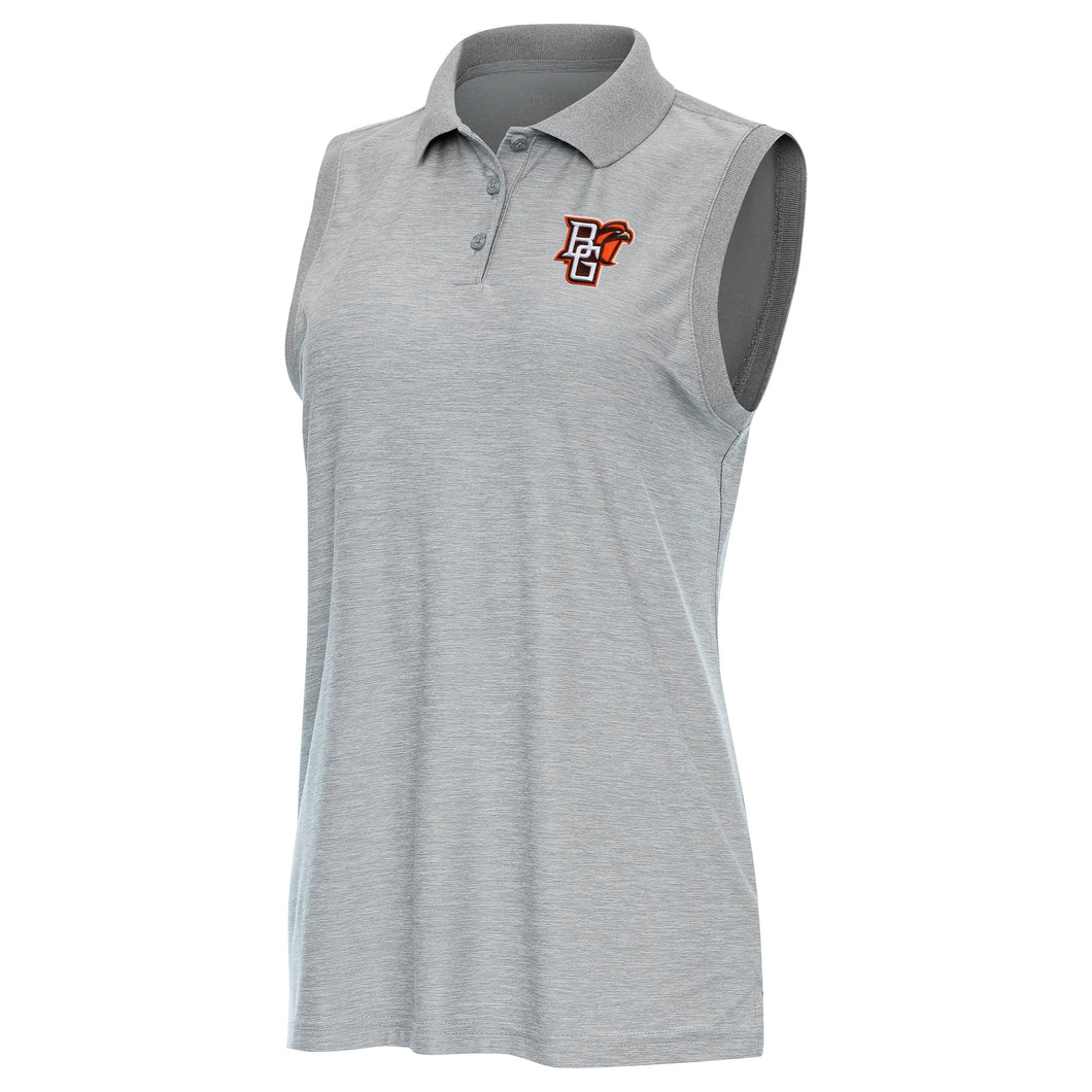 Antigua Ladies Sky Heather Recap Polo