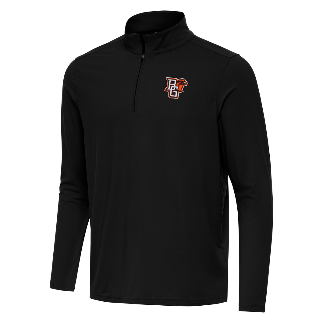 Antigua Black Intent 1/4 Zip Mock