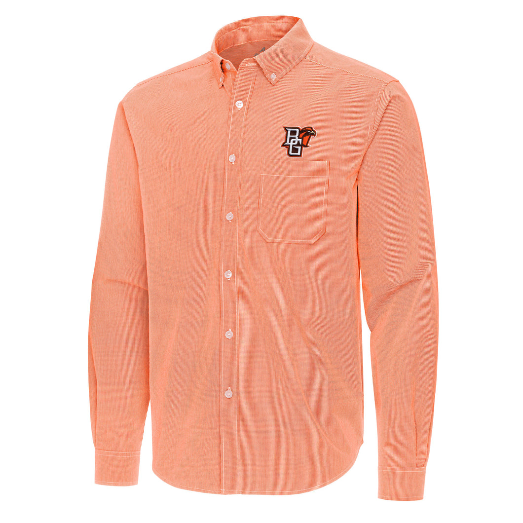 Antigua Orange/White Porter Dress Shirt