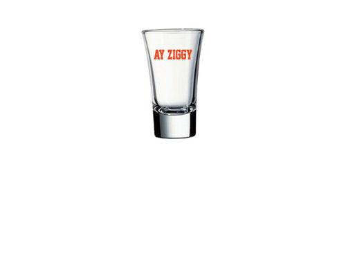 RFSJ 2oz Flared Top Heavy Bottom Shot Glass with Ay Ziggy