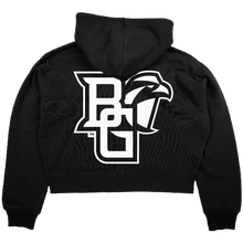 Blue 84 Black Ladies Cloud Fleece Midi Full Zip Hood