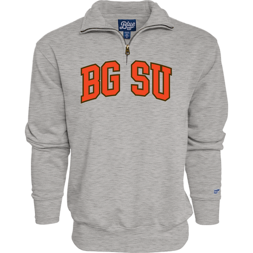 Blue 84 Grey Big Detroit 1/4 Zip Twill BGSU