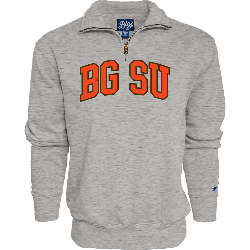 Blue 84 Grey Big Detroit 1/4 Zip Twill BGSU