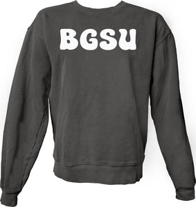 Blue 84 Black Dyed Ringspun Crew Puff