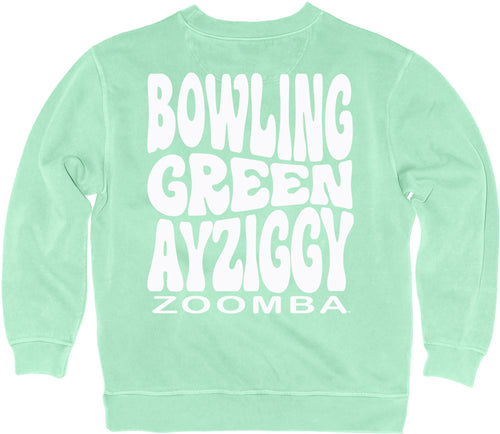 Blue 84 Mint Dyed Ringspun Crew Puff