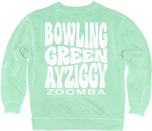 Blue 84 Mint Dyed Ringspun Crew Puff