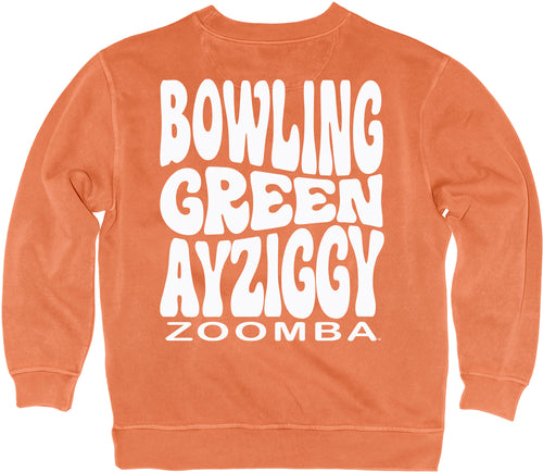 Blue 84 Orange Peel Dyed Ringspun Crew Puff