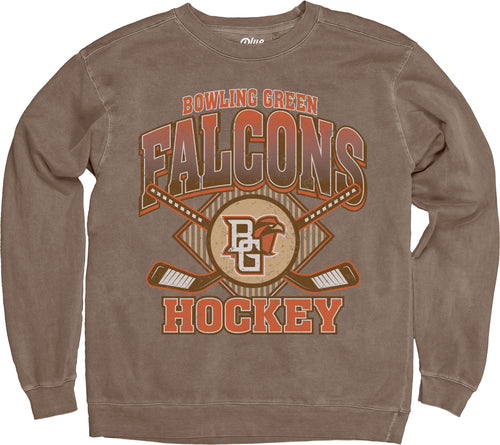 Blue 84 Brown Dyed Ringspun Hockey Crew
