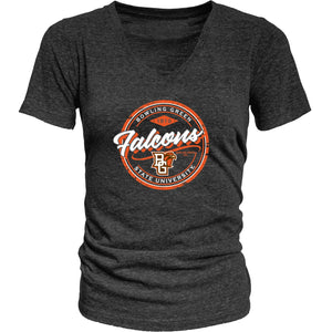 Blue 84 Black Ladies Tri-Blend SS Tee