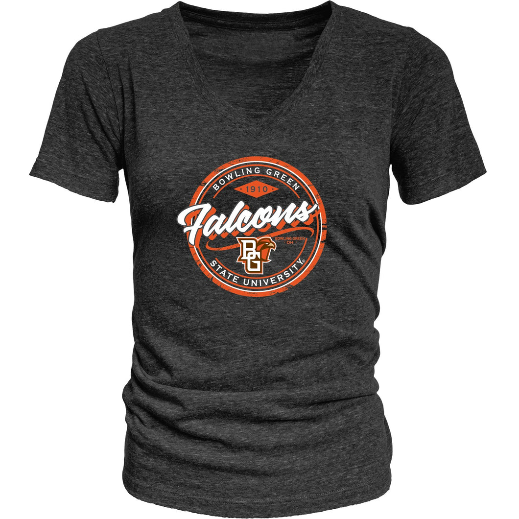 Blue 84 Black Ladies Tri-Blend SS Tee