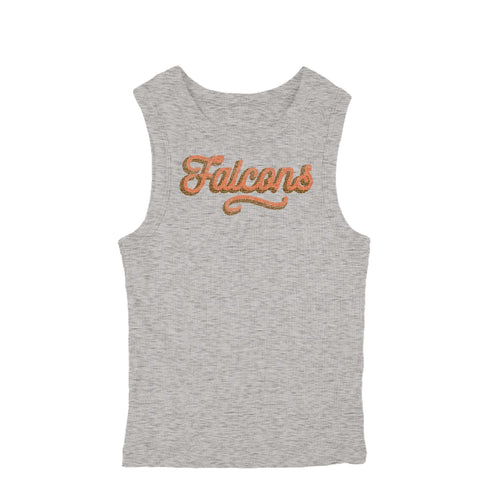 Blue 84 Grey Baby Rib Tank
