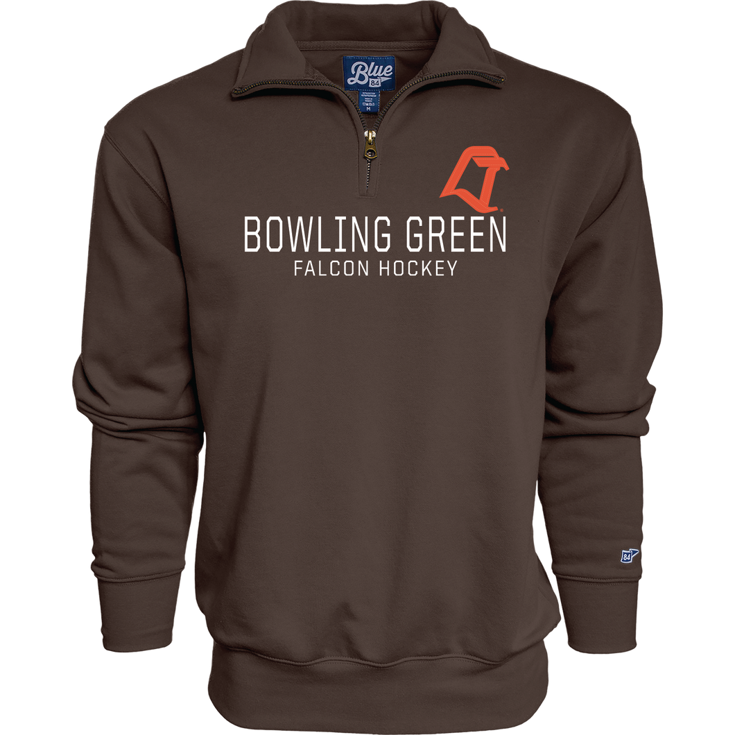 Blue 84 Brown Hockey Big Detroit 1/4 Zip