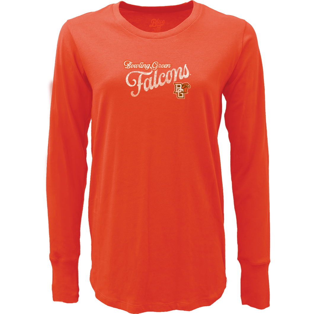 Blue 84 Ladies Orange Lida Long Sleeve Tee
