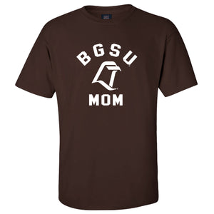 MV Brown BGSU Mom SS Tee LT Logo