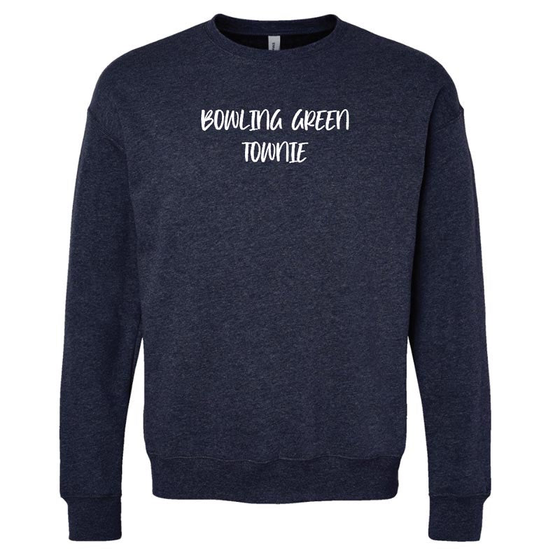 Bella & Canvas Navy Bowling Green Townie Crew