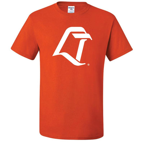 JU LT Logo White Ink Orange SS Tee