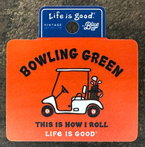 Blue 84 LIG Jake Golf Cart Small Sticker
