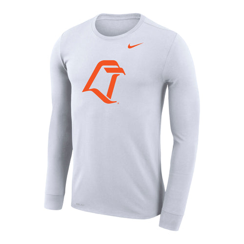 Nike Legend White LS Tee LT Logo