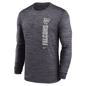 Nike Grey Sideline Velocity LS Tee