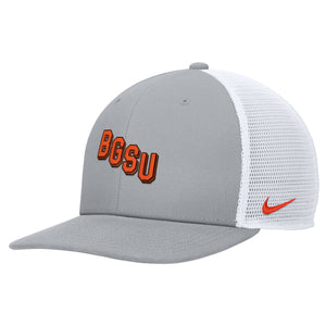 Nike Grey Pro Flat Bill Snapback Hat