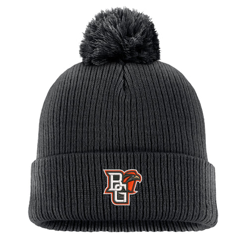 Nike Anthracite Solid Peak Beanie w/Pom