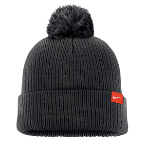 Nike Anthracite Solid Peak Beanie w/Pom