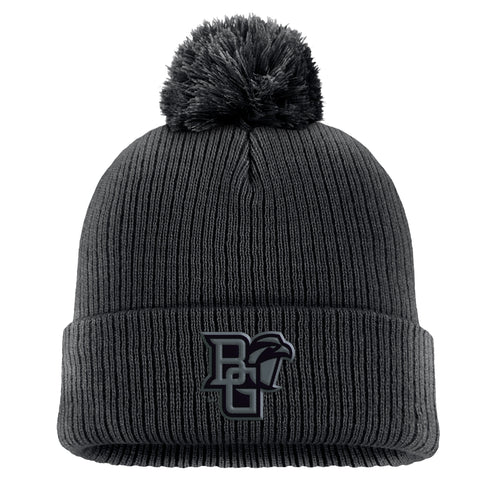 Nike Black Solid Peak Beanie w/ Pom