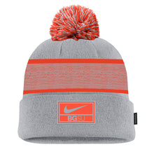 Nike Wolf Grey Peak Cuff Pom Beanie w/Patch