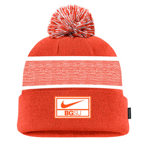 Nike Orange Peak Cuff Beanie w/ Patch