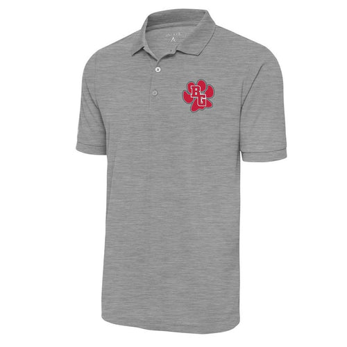 JU BG Bobcat Paw Antigua Grey Heather Pique Polo