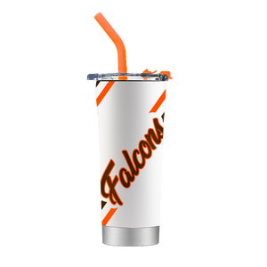 GameTime BGSU 20oz BGSU White Straw Tumbler