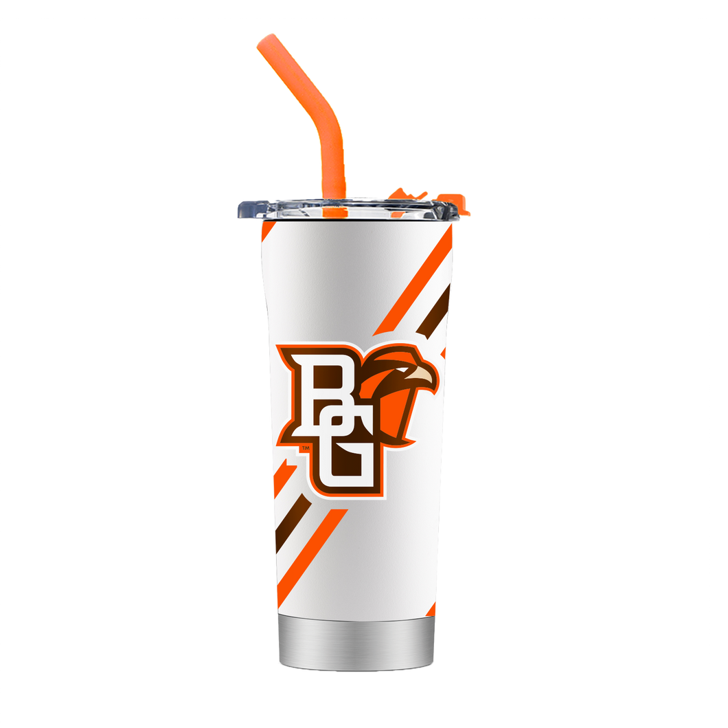 GameTime BGSU 20oz BGSU White Straw Tumbler