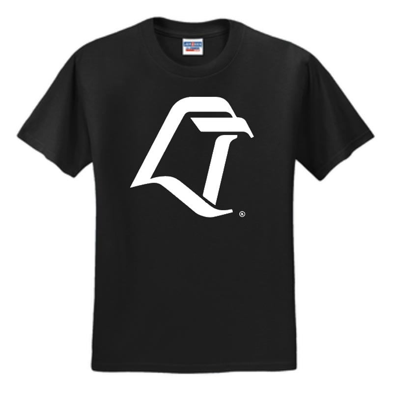 JU Black SS Tee with White LT Logo