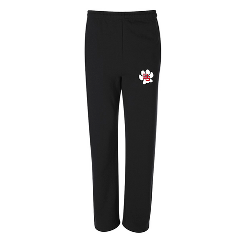 JU Black Bobcat Open Bottom Sweatpant