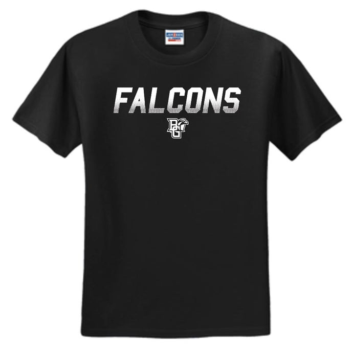 JU Falcons Dot Fade Black SS Tee with White Ink