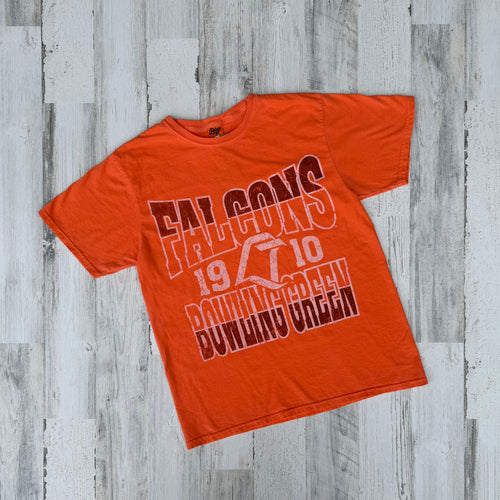 Blue 84 Orange Dyed Ringspun SS Tee LT Logo