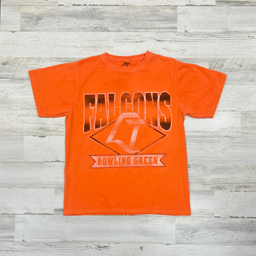 Blue 84 Orange Dyed Ringspun SS Tee Falcons LT Logo