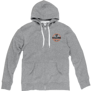 Blue 84 Heather Grey Laguna Full Zip Hood