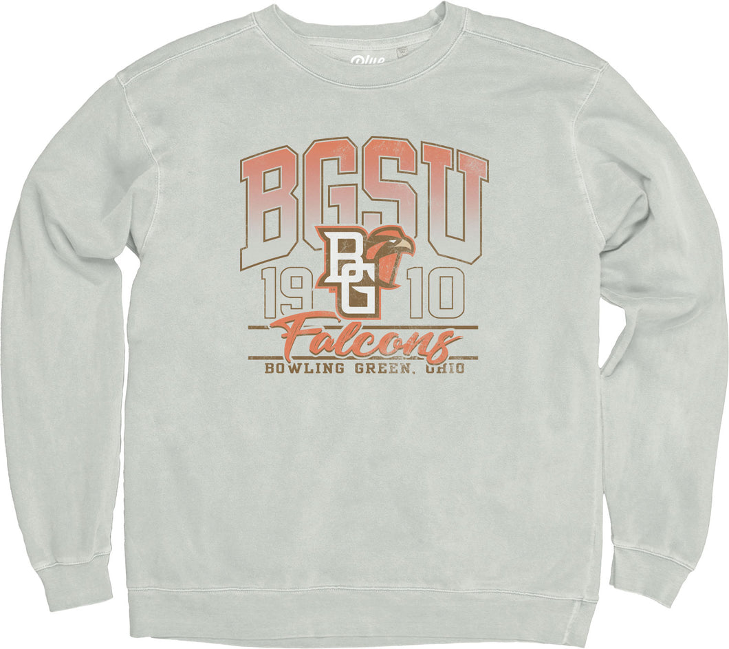 Blue 84 Cement Dyed Ringspun Crew BGSU