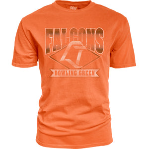 Blue 84 Orange Dyed Ringspun SS Tee Falcons LT Logo