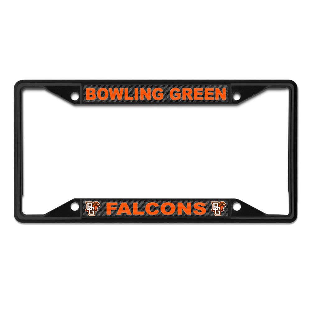 Bowling Green Falcons Metal License Plate Frame Black