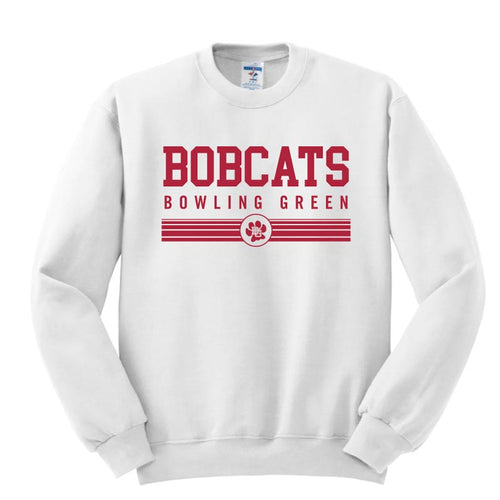 BG Bobcats White Stripe Crew