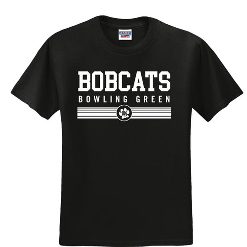 BG Bobcats Black Stripes SS Tee