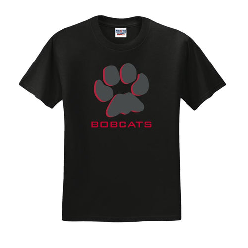 BG Bobcats Black Shadow SS Tee